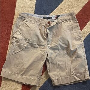 Tommy Hilfiger Men's Light Khaki Flat Front Shorts- The Short